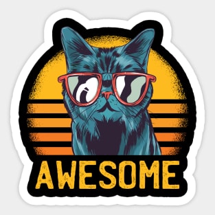 Awesome Cat Sticker